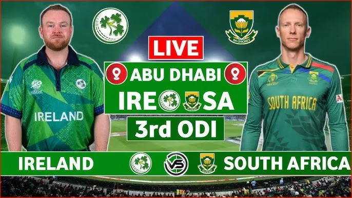 Ireland vs South Africa 3rd ODI Live Streaming